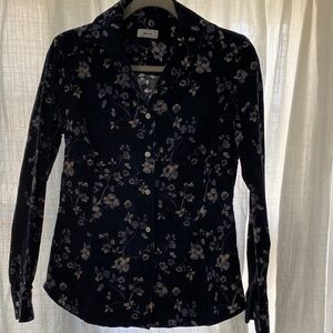 Giangi Napoli Navy Floral Button Down Shirt size 44